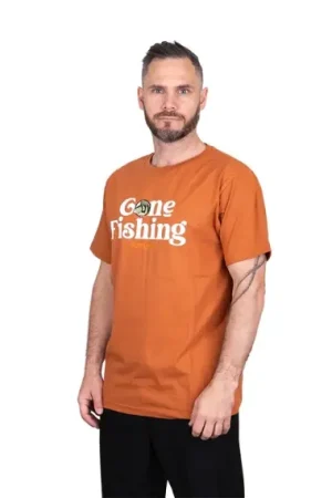 Affaire À Saisir SQRTN Gone Fishing T-shirt Umber - XXXL
