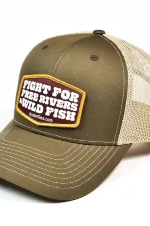 Expédition Rapide Frödin 'Free Rivers & Wild Fish' Trucker Hat – Brown/Tan