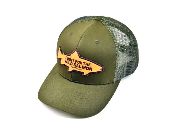 Top Vente Frödin Flies Green/Olive Wild Salmon Trucker Hat