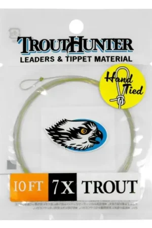 TroutHunter Nylon Leader w/loop 10ft - 4X / 0,185mm Quantité Limitée