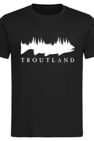Troutland Men´s 100% Cotton t-shirt S Paiement Sécurisé