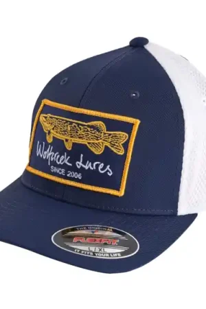 Wolfcreek Pike Patch Airmesh Flexfit Navy/White - S/M Offre Du Jour