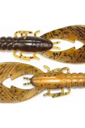 Promotion Saisonnière X Zone Pro Series Muscle Back Finesse Craw, 8,2cm (8-pack) - Green Pumpkin Blue Flake