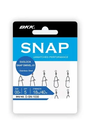 AGRAFE BKK DUOLOCK SNAP SWIVEL 51 Livraison Express