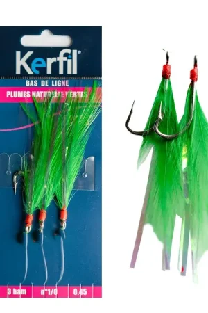 BAS DE LIGNE KERFIL PLUMES 2/0 D50 Usine Directe