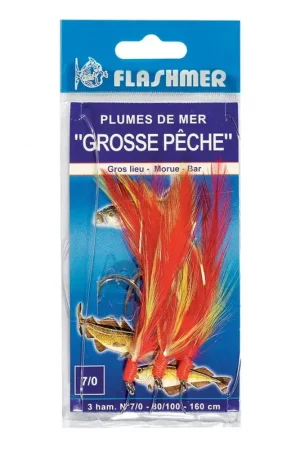 Affaire À Saisir BAS DE LIGNE FLASHMER GROSSE PÊCHE 7/0 BLANC