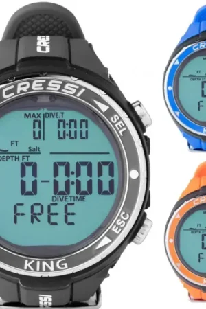 Montre ordinateur chasse sous-marine et apnée KING CRESSI SUB Bon Marché