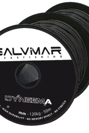 Vente Flash Fil chasse sous-marine noir Ø 2 mm DYNEEMA 50 m SALVIMAR