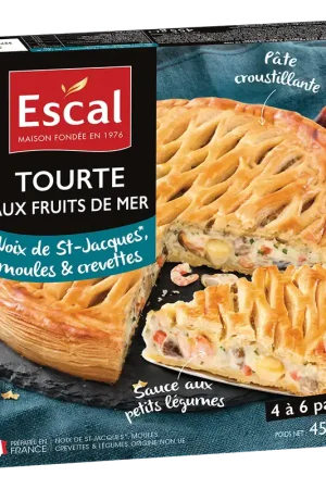 Acheter En Ligne TOURTE AUX FRUITS DE MER 455G ESCAL