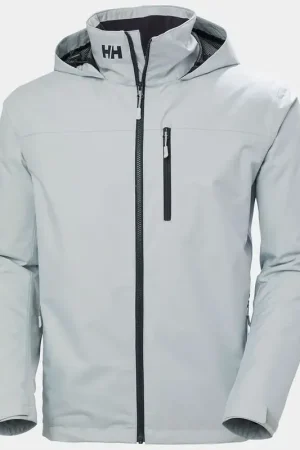 VESTE DE PONT GRIS À CAPUCHE DOUBLEE POLAIRE CREW 2.0 HELLY HANSEN Populaire
