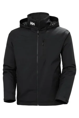 VESTE DE PONT NOIR À CAPUCHE DOUBLEE POLAIRE CREW 2.0 HELLY HANSEN Commander Vite