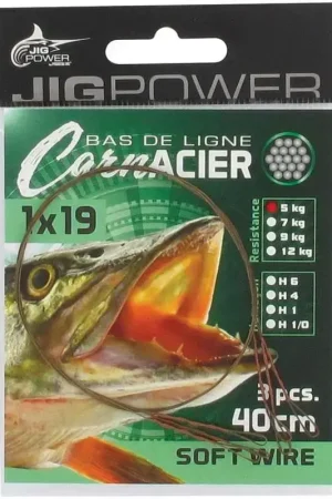 Bas de ligne Acier 40cm | Powerline Jusqu'à Épuisement Des Stocks