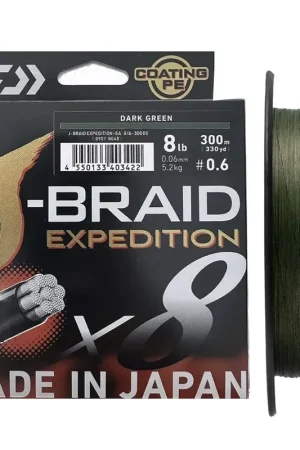 Tresse J-Braid Expedition X8 300m | DAIWA Nouvel Arrivage