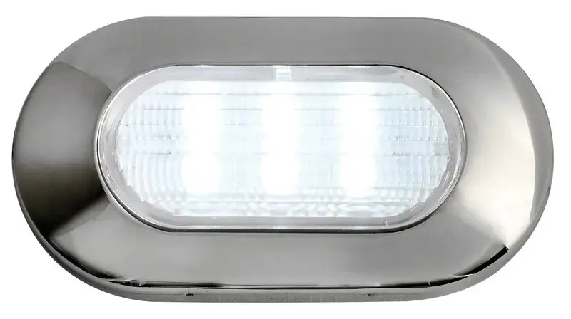 Top Vente Lumière de courtoisie étanche en inox - LED - sans encastrement - Osculati