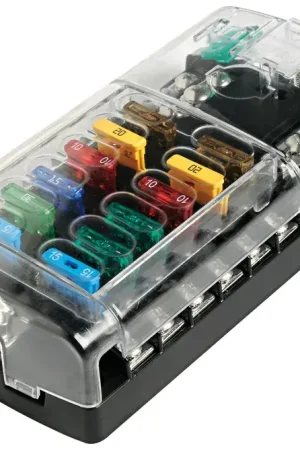 Achat Immédiat Boîte porte-fusibles standards en polycarbonate - 6 ou 12 emplacements - Osculati