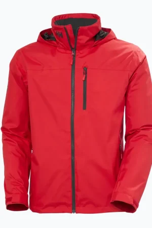 Veste côtière homme CREW HOODED MIDLAYER 2 RED HELLY HANSEN Nouveauté