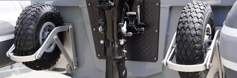 Roues de mise à l'eau rétractables en aluminium - 3D Tender Solde