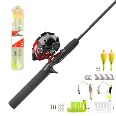 Zebco 202 Spinning Combo With Tackle Commander Maintenant