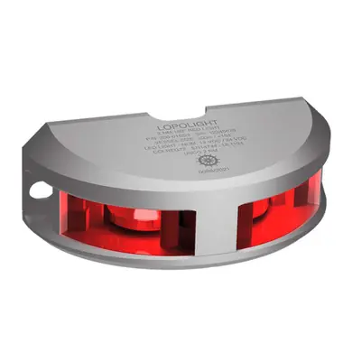 Acheter Direct Lopolight Series 200-016 - Navigation Light - 2NM - Vertical Mount - Red - Silver Housing