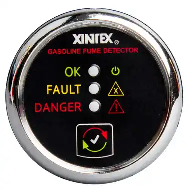 Acheter En Ligne Fireboy-Xintex Gasoline Fume Detector - Chrome Bezel - 12/24V