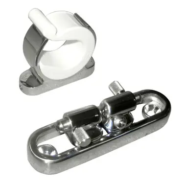Satisfait Ou Remboursé TACO Stainless Steel Adjustable Reel Hanger Kit w/Rod Tip Holder - Adjusts from 1.875" - 3.875"