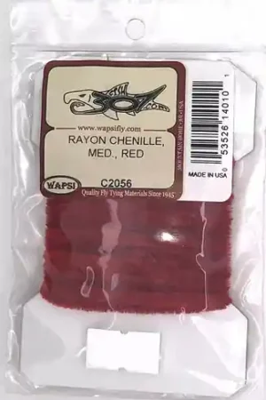 Wapsi Rayon Chenille Medium - Red Réduction