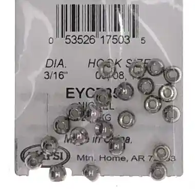 Wapsi Cyclops Beads - 24 per pack - Nickel 3/16" Prix Réduit