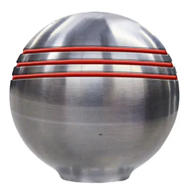 Achetez Aujourd'hui Schmitt & Ongaro Throttle Knob - 1-⅞" - Red Grooves