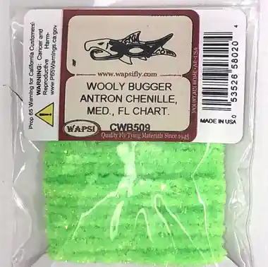 Nouveauté Wapsi Wooly Bugger Antron Chenille Medium - Fl. Chartreuse