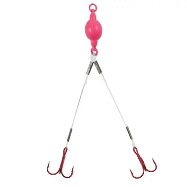Meilleure Vente Northland Weighted Predator Mini Rig - Mono - #10 Treble - Glo Red
