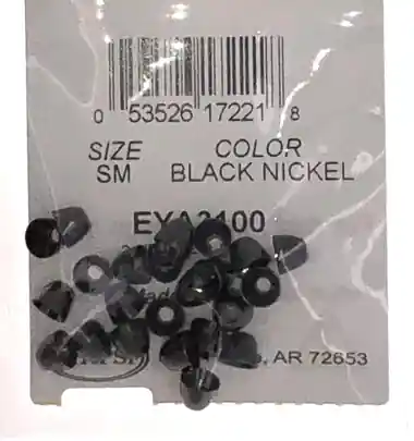 Wapsi Cone Heads - 24 per pack - Black Nickel SM Expédié Aujourd'hui