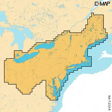 Acheter Direct C-map Reveal X Inland Us Lakes North East Microsd
