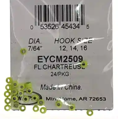 Must-Have Wapsi Cyclops Beads - 24 per pack - Fl. Chartreuse 7/64"
