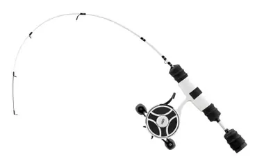 13 Fishing - FreeFall Ghost / Fate V3 Ice Combo 27" L (Light) - Tickle Stick Tip with Tennessee Handle and Evolve Reel Wraps - RH Retrieve Seulement Aujourd'hui