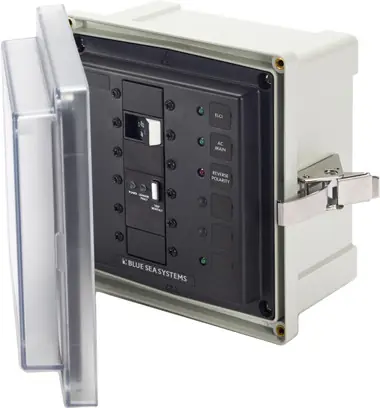 Acheter Direct Blue Sea Panel Enclosure 120/240v Ac 50a Elci Main Surface Mount System