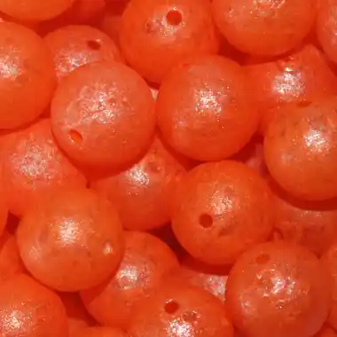 Prix Bas Troutbeads - 8mm 30CT - Glowbeadz Orange Glow
