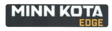 Pas Cher Minn Kota Trolling Motor Part - DECAL, MOTOR REST EDGE FW EDGE MK LOGO - 2265702