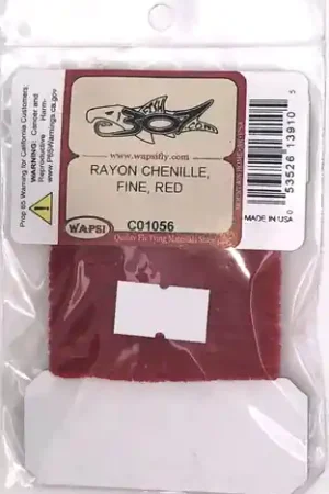 Wapsi Rayon Chenille Fine - Red Prix Cassé