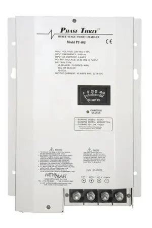 Acheter En Ligne Newmar Pt40u 12v 40amp Charger 115/230v Input