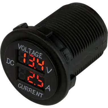 Achetez Aujourd'hui Sea-Dog Round Voltage & Amp Meter - 6V-30V & 0 Amp - 10 Amp Meter