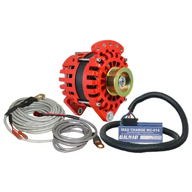 Acheter Direct Balmar Alternator 3.15" Dual Foot Saddle K6 Serpentine Pulley Regulator & Temp Sensor - 170A Kit - 12V