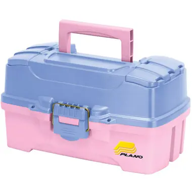 Achat Immédiat Plano Two-Tray Tackle Box w/Dual Top Access - Periwinkle/Pink