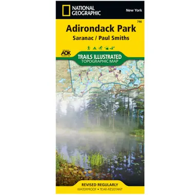 Adirondack Park - Saranac / Paul Smiths Trails Illustrated Populaire