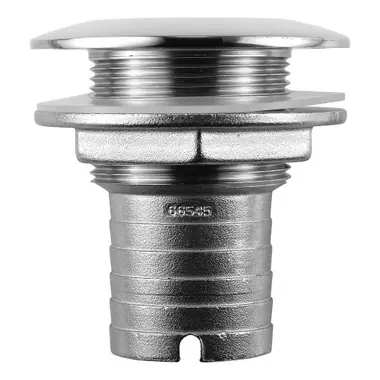 Acheter En Ligne Attwood Stainless Steel Thru-Hull Short Straight Barbed - 1-1/2" Inner Diameter