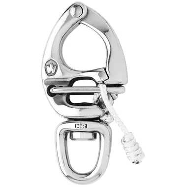 Wichard HR Quick Release Snap Shackle With Swivel Eye - 130mm Length - 5-1/8" Populaire