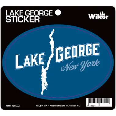 Pas Cher Lake George Oval Sticker