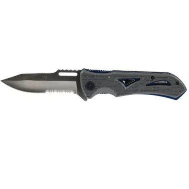 Nouvelle Collection 7.5" Grey w/ Blue Liner Knife