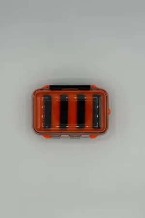 Populaire FISH307 Jig/Fly Box - Small, 2-sided, Orange