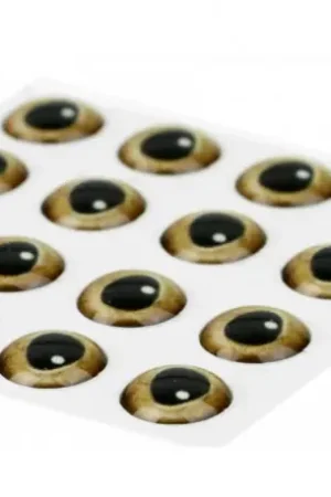 Offre Exclusive Yeux Epoxy Traun River 3D Gold 15mm (21pcs)