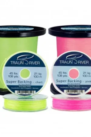 Backing Traun River 91 m 20lb 9.08kg Jaune Chartreuse Usine Directe